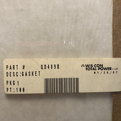 NEW GENUINE WIS-CON TOTAL POWER QD489B GASKET OIL PAN
