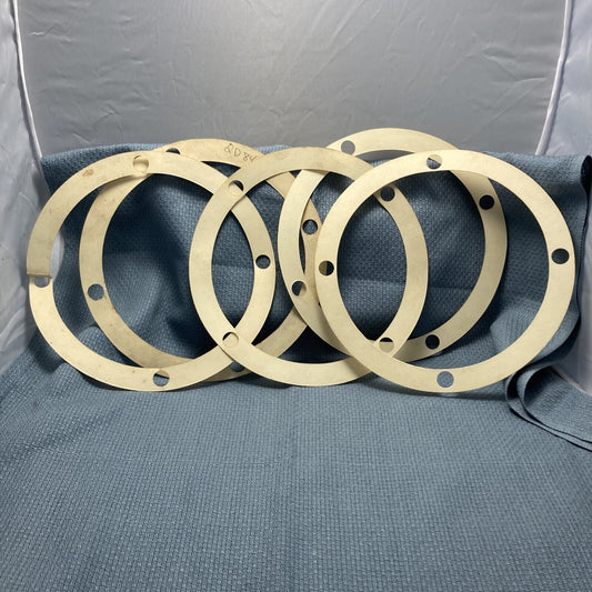 QTY 5, NEW GENUINE WISCONSIN QD844 GASKET-MAIN BEARING PLATE
