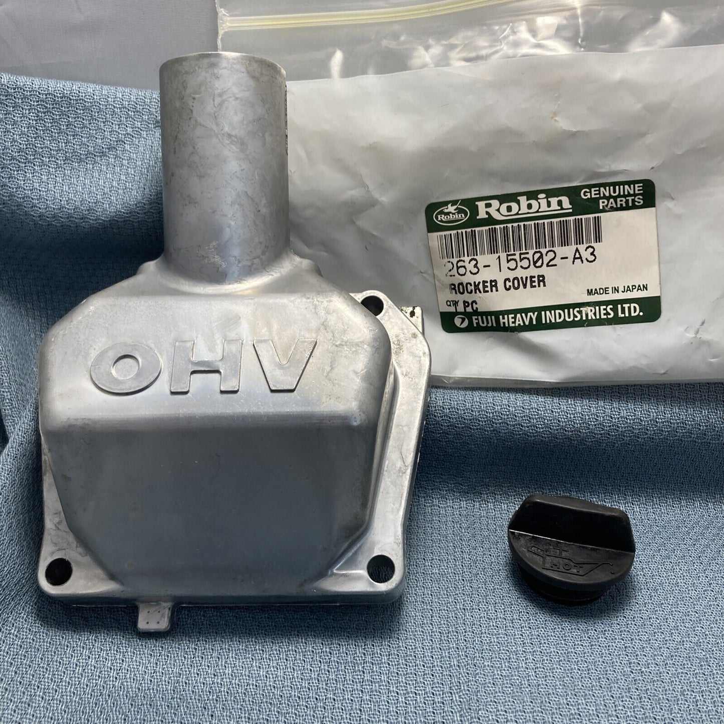 NEW ROBIN SUBARU 263-15502-A3 ROCKER CVR WITH OIL FILLER CAP