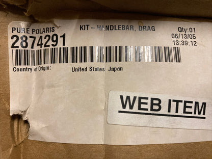 NEW GENUINE VICTORY 2874291 HANDLEBAR KIT , DRAG VEGAS, KINGPIN 2005 AND LATER