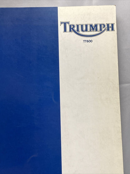 NEW VICTORY 3851600 TRIUMPH TT600 SERVICE MANUAL ISSUE 1, 02.2000