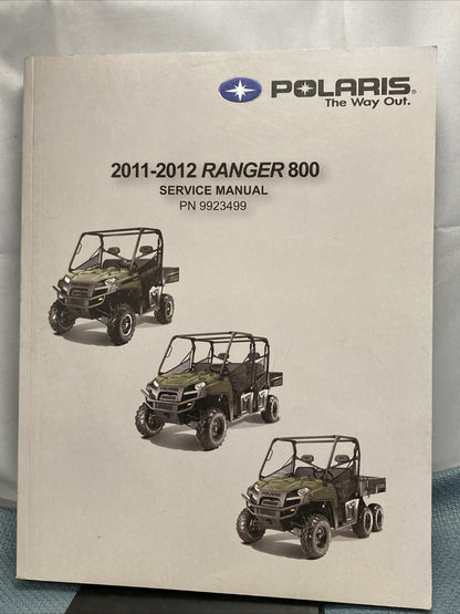 NEW POLARIS 9923499 RANGER 800 SERVICE MANUAL 2011-2012