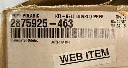 NEW GENUINE VICTORY 2875925-463 VENTED BELT GUARD KIT, UPPER BLACK