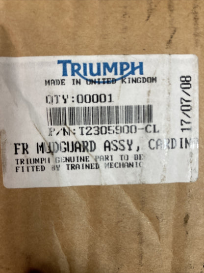 NEW GENUINE VICTORY TRIUMPH 2305900-CL MUDGARD ASSEMBLY, FRONT PAINTED CARDINAL