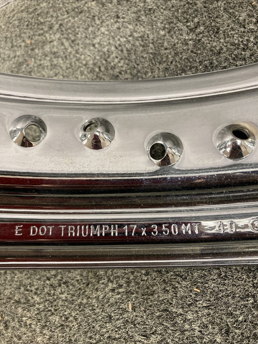 NEW GENUINE VICTORY TRIUMPH T2014029 RIM ONLY 17 X 3.5, 40 HOLES