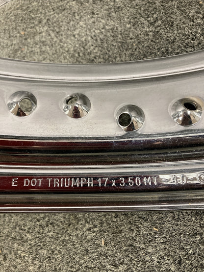 NEW GENUINE VICTORY TRIUMPH T2014029 RIM ONLY 17 X 3.5, 40 HOLES