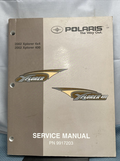 NEW POLARIS 9917203 XPLORER 4x4/400 SERVICE MANUAL 2002