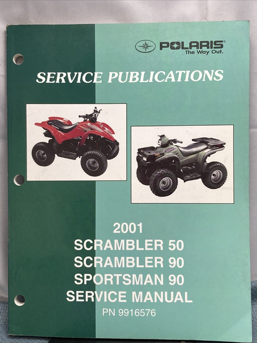 NEW POLARIS 9916576 SCRAMBLER/SPORTSMAN 50/90 SERVICE MANUAL 2001