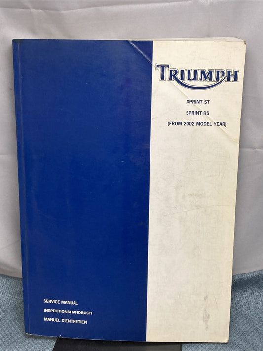 NEW TRIUMPH 3851620 SPRINT ST/RS SERVICE MANUAL 2002