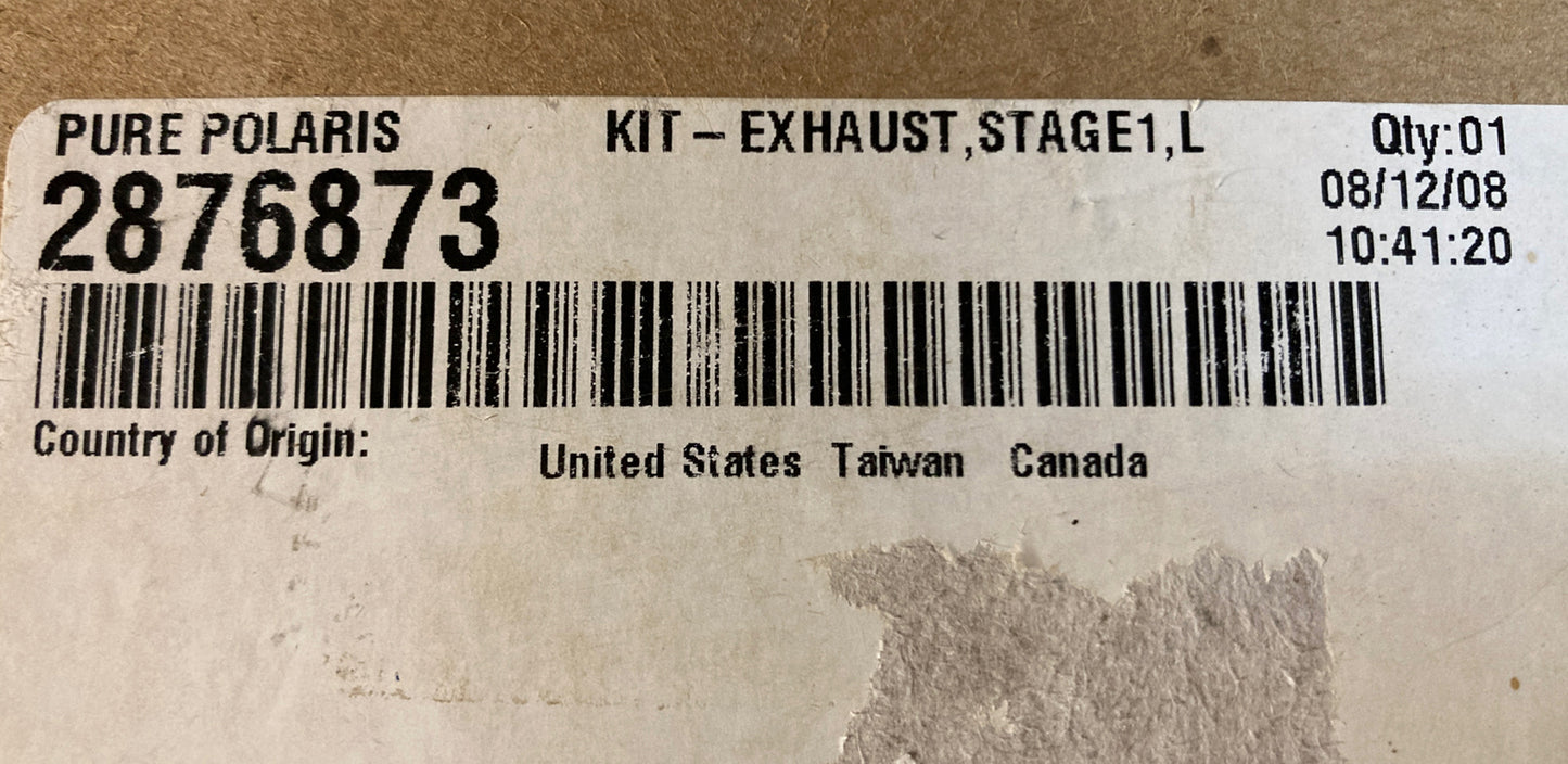 NEW GENUINE VICTORY 2876873 EXHAUST KIT, STAGE 1, VISION L1 2008