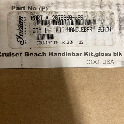 NEW INDIAN MOTORCYCLE 2879560-266 HANDLEBAR KIT, CRUISER BEACH, BLK