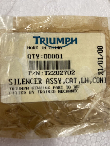NEW GENUINE VICTORY TRIUMPH T2202702 SILENCER ASSEMBLY, CAT, LH