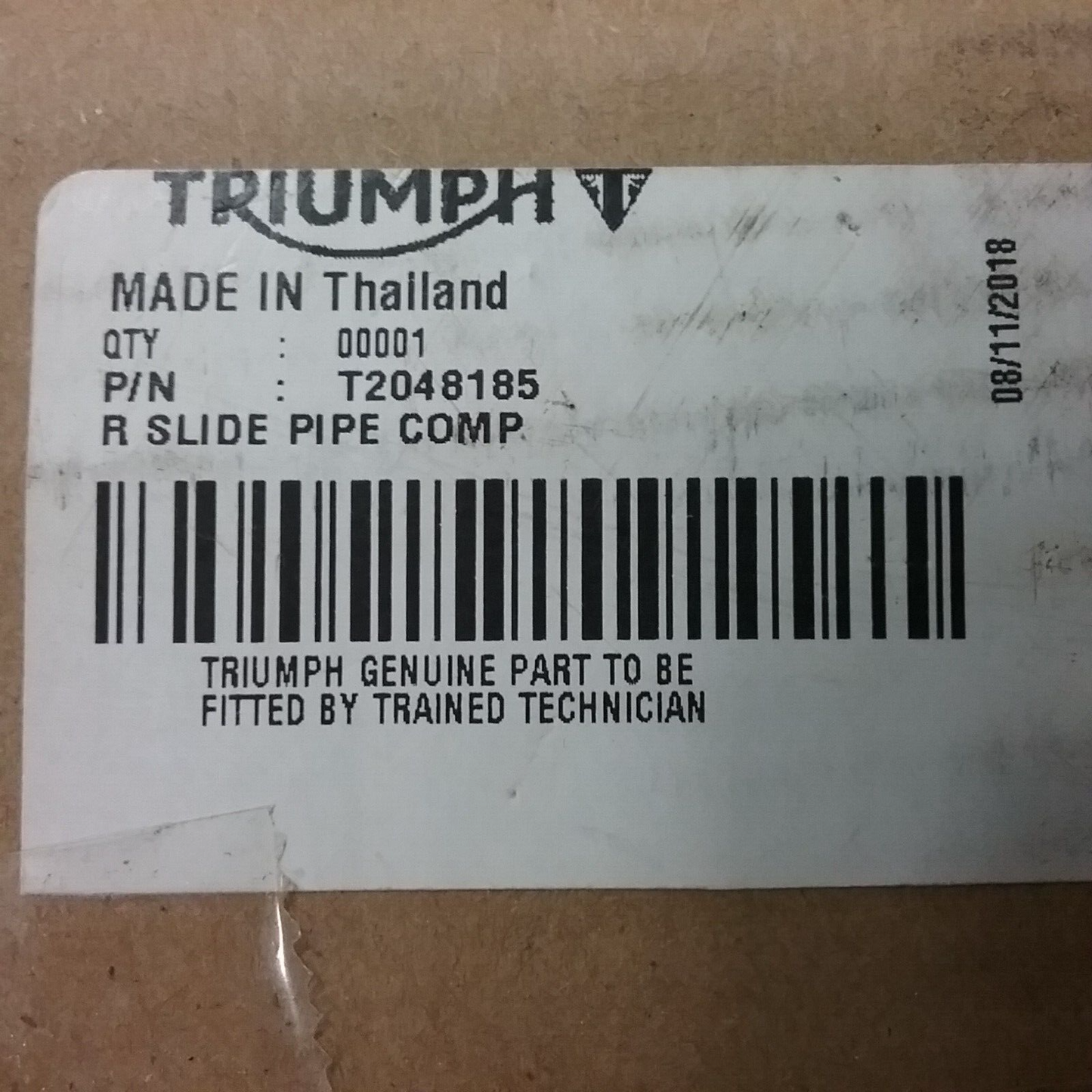 NEW GENUINE VICTORY TRIUMPH T2048185 R SLIDE PIPE COMP