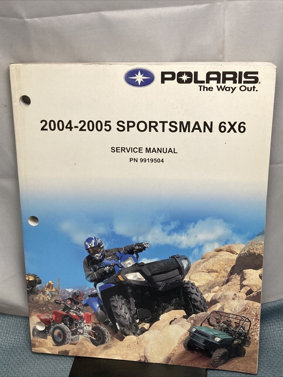 NEW GENUINE POLARIS 9919504 SPORTSMAN 6X6 SERVICE MANUAL 2004-2005