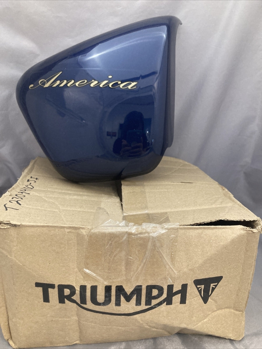 NEW GENUINE VICTORY TRIUMPH T2309400-JI SIDEPANEL, RH, BLU + DECAL