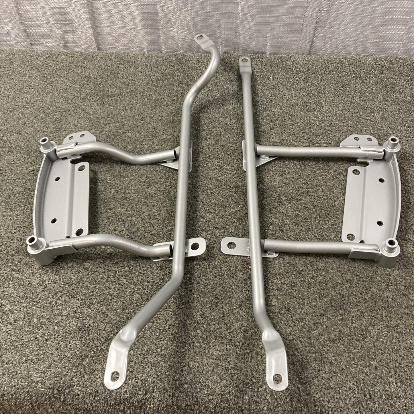 NEW GENUINE POLARIS 2875025-385 SADDLEBAG BRACKETS, BD, SILVER KINGPIN