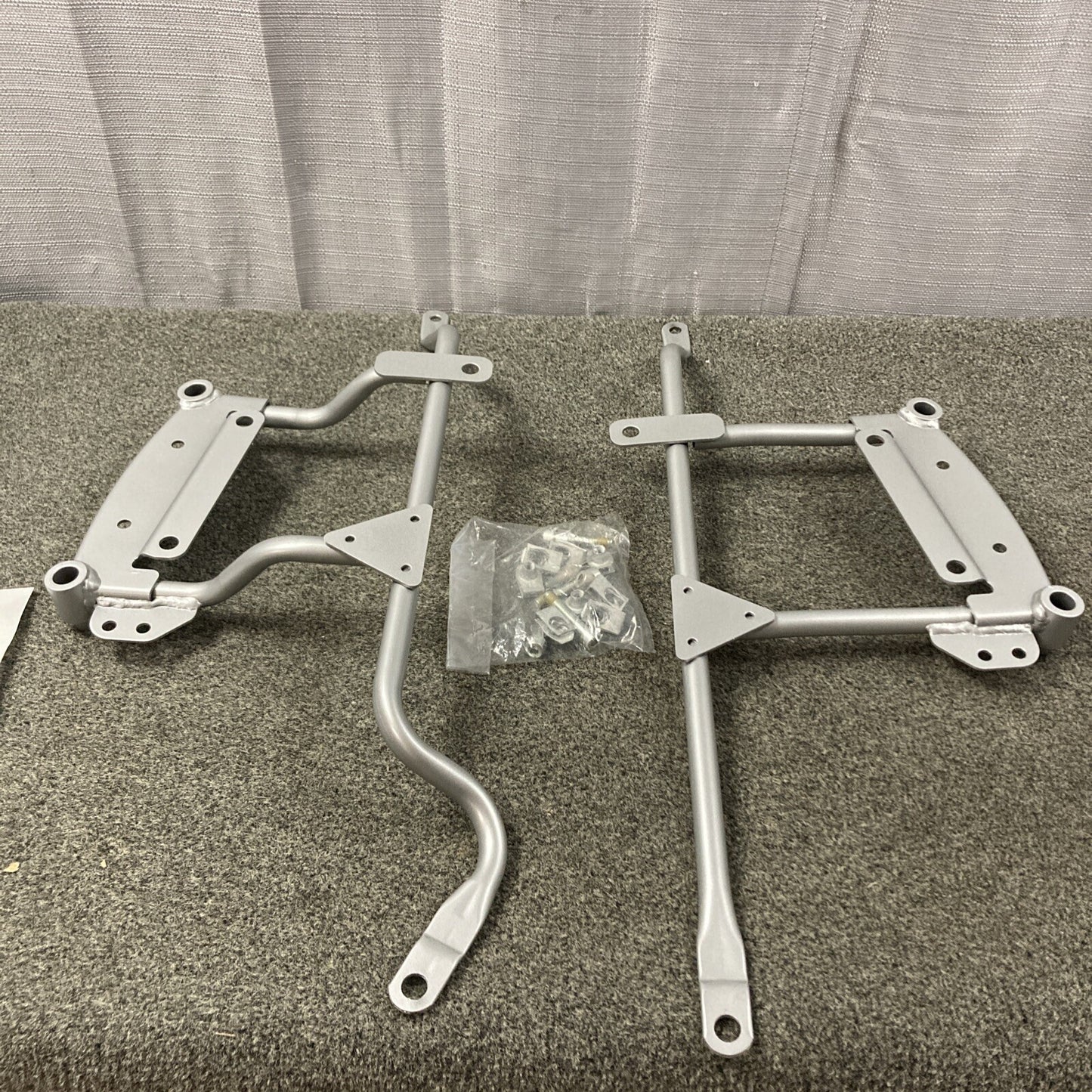 NEW GENUINE POLARIS 2875025-385 SADDLEBAG BRACKETS, BD, SILVER KINGPIN