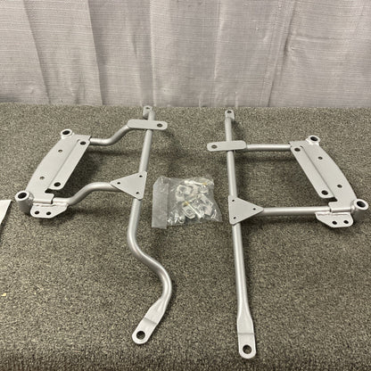 NEW GENUINE POLARIS 2875025-385 SADDLEBAG BRACKETS, BD, SILVER KINGPIN