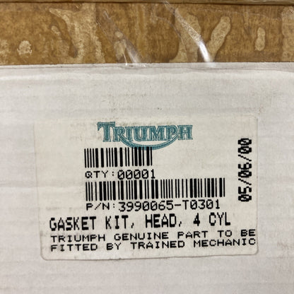 NEW GENUINE VICTORY TRIUMPH 3990065-T0301 GASKET KIT, HEAD, 4 CYL