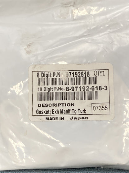 NEW GM 97192618 GASKET, EXHAUST TURBO INLET PIPE 2001-2016