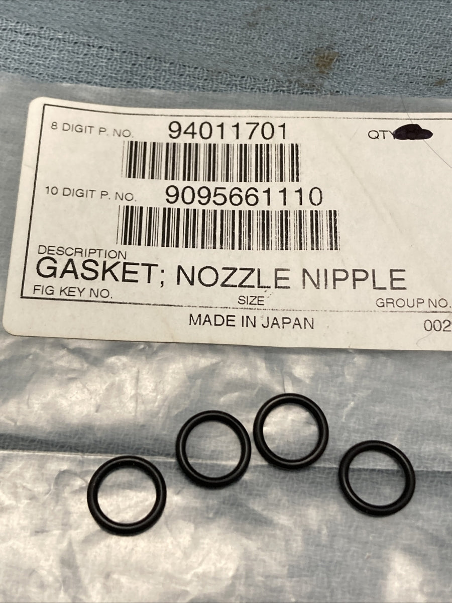 QTY 4 NEW GM 94011701 GASKET, FUEL INJECTOR