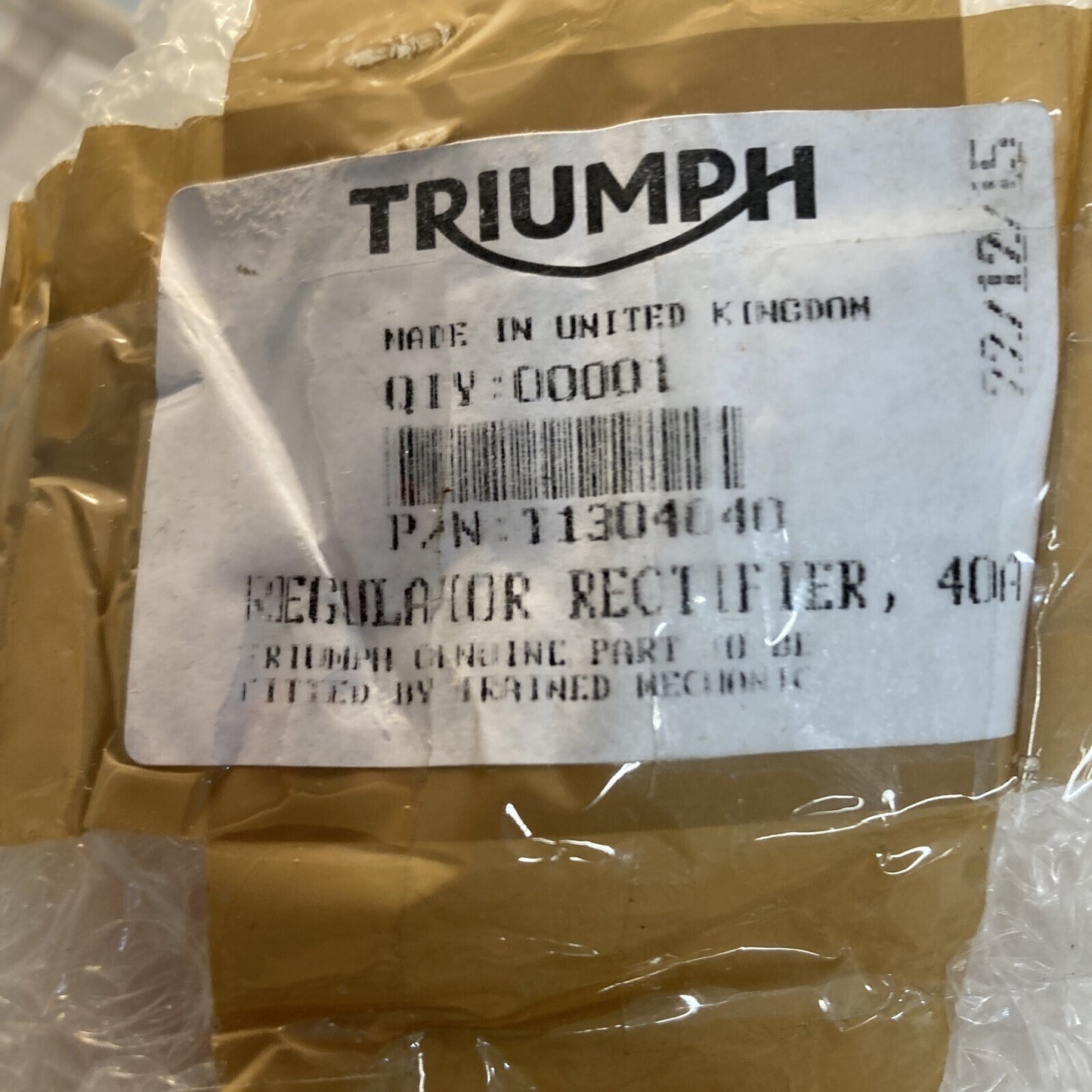 NEW GENUINE VICTORY TRIUMPH T1304040 REGULATOR RECTIFIER, 40A