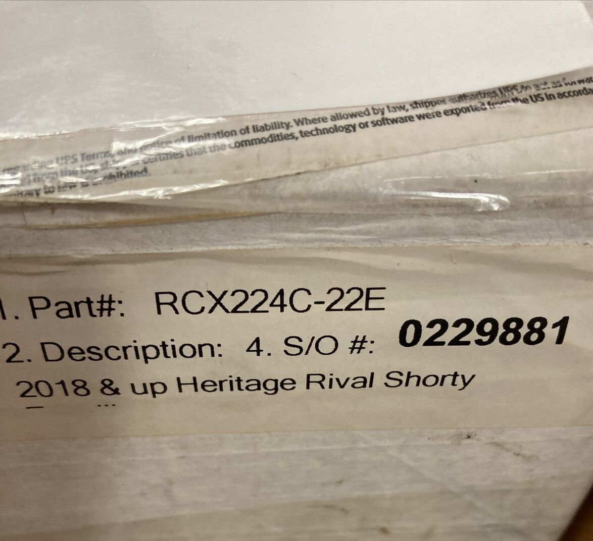 NEW GENUINE RC XHAUST RCX224C-22E SLIP ON EXHAUST 2018 & UP HD HERITAGE RIVAL