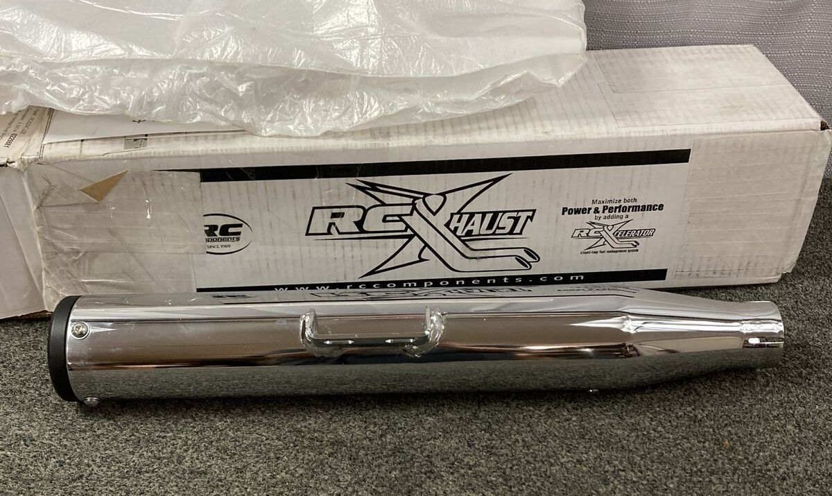 NEW GENUINE RC XHAUST RCX224C-22E SLIP ON EXHAUST 2018 & UP HD HERITAGE RIVAL
