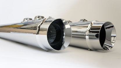 NEW GENUINE DNA SPECIALTY M-TP-1005 CHROME SLIP ON MEGAPHONE MUFFLERS