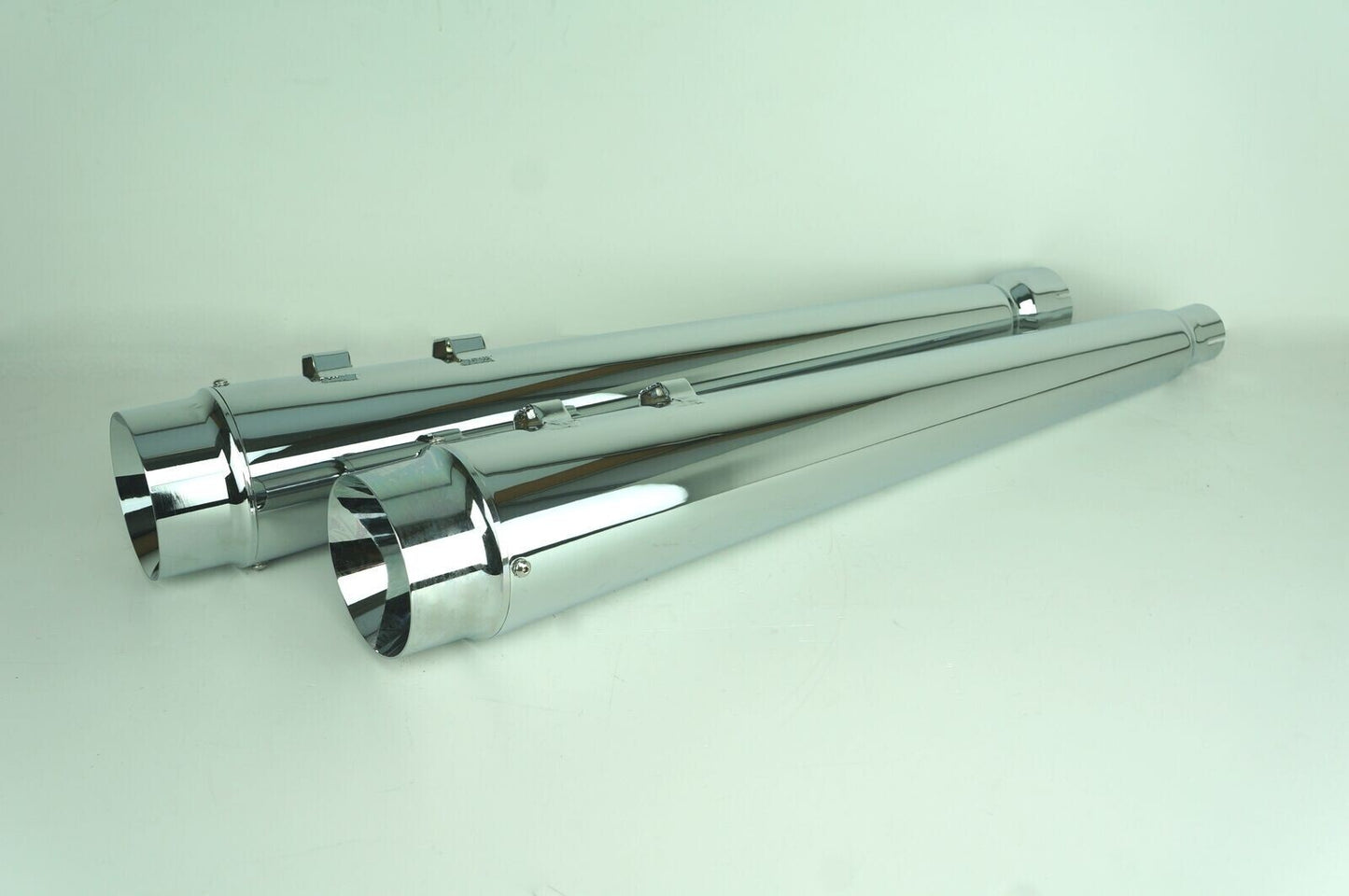 NEW GENUINE DNA SPECIALTY M-TP-1005 CHROME SLIP ON MEGAPHONE MUFFLERS