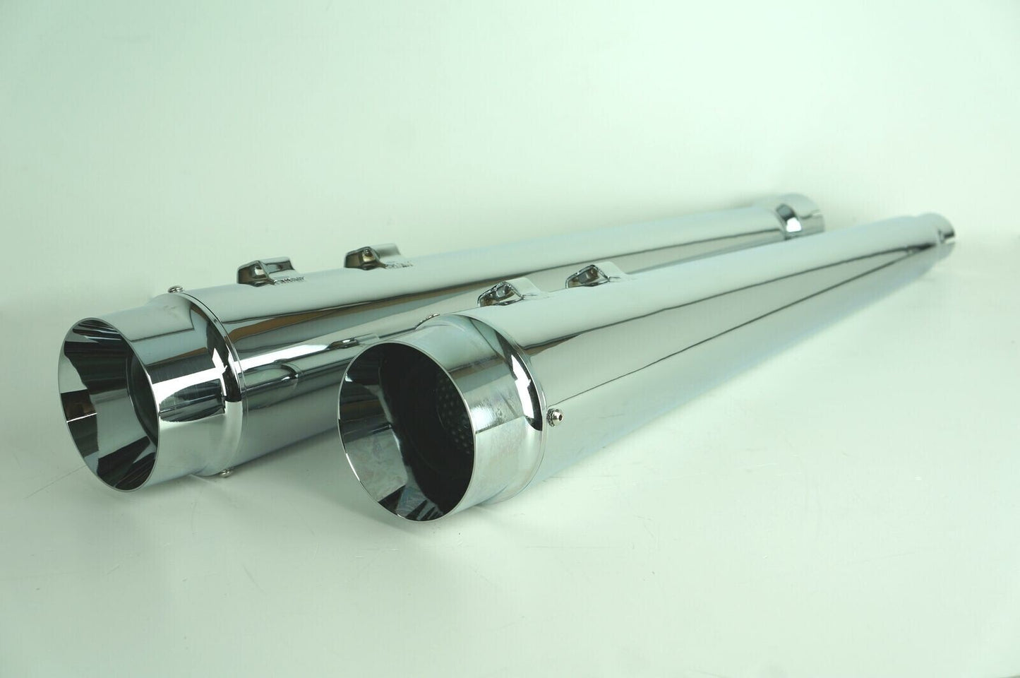 NEW GENUINE DNA SPECIALTY M-TP-1005 CHROME SLIP ON MEGAPHONE MUFFLERS