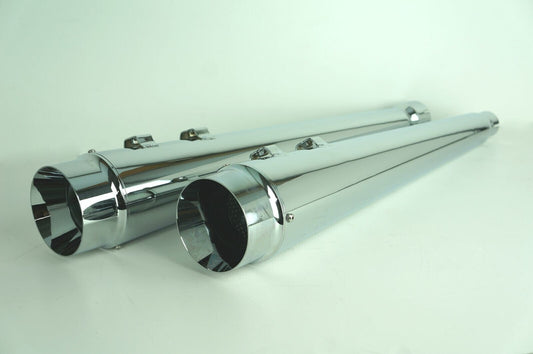 NEW GENUINE DNA SPECIALTY M-TP-1005 CHROME SLIP ON MEGAPHONE MUFFLERS