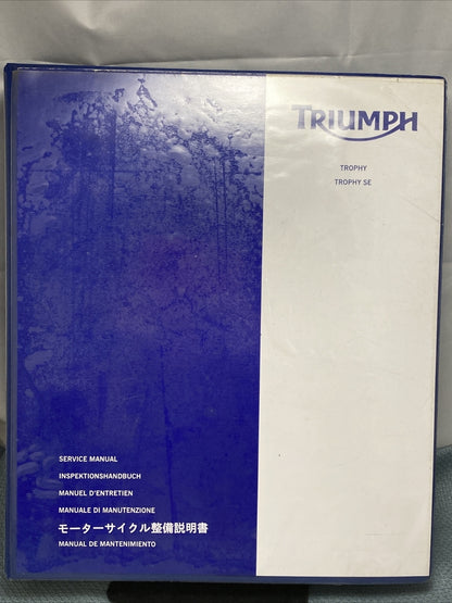 NEW TRIUMPH T3852790 TROPHY/SE SERVICE MANUAL ISSUE 1, 09.2012