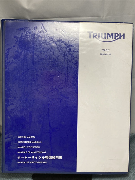 NEW TRIUMPH T3852790 TROPHY/SE SERVICE MANUAL ISSUE 1, 09.2012