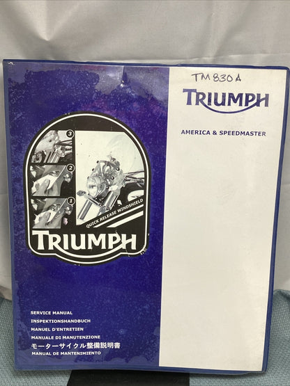 NEW TRIUMPH 3856380 AMERICA, SPEEDMASTER SERVICE MANUAL ISSUE 1, 02.2010