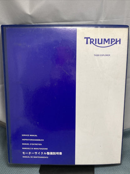 NEW TRIUMPH T3852795 TIGER EXPLORER SERVICE MANUAL ISSUE 1, 03.2012