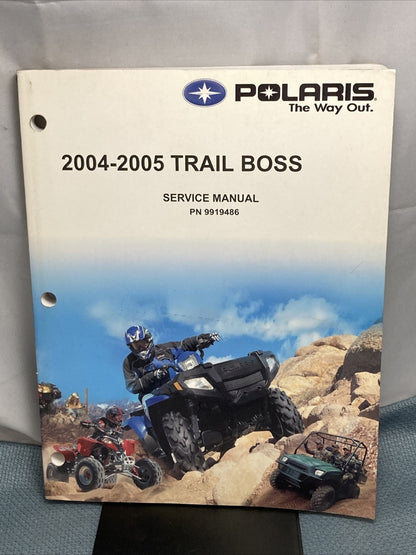 NEW GENUINE POLARIS 9919486 TRAIL BOSS SERVICE MANUAL 2004-2005