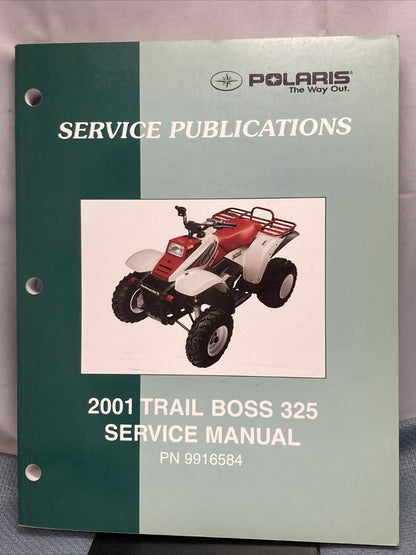 NEW GENUINE POLARIS 9916584 TRAIL BOSS 325 SERVICE MANUAL 2001