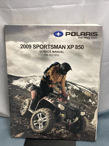 NEW GENUINE POLARIS 9921850 SPORTSMAN XP 850 SERVICE MANUAL 2009