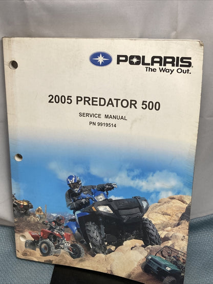 NEW GENUINE POLARIS 9919514 PREDATOR 500 SERVICE MANUAL 2005