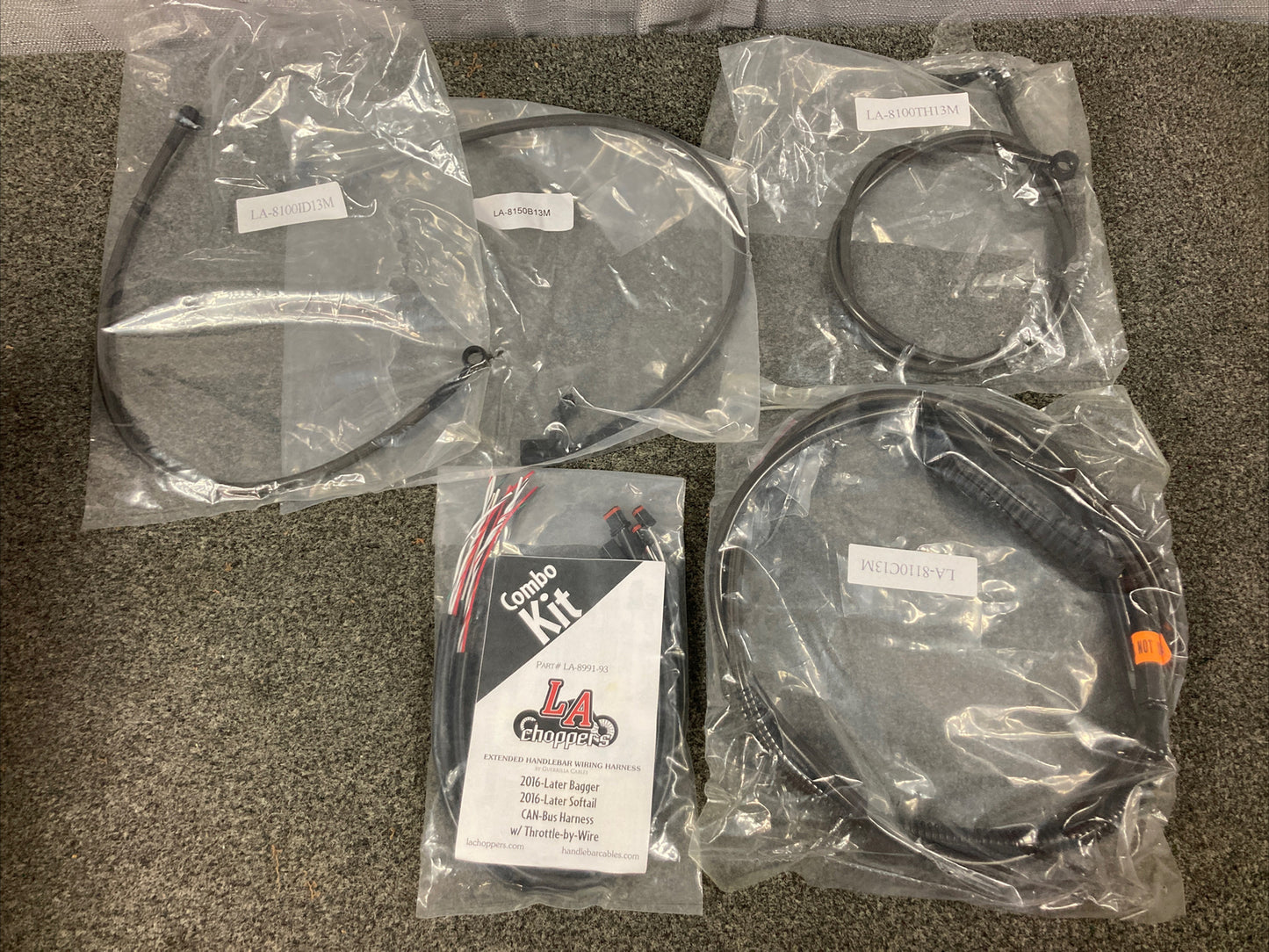 NEW GENUINE DRAG SPECIALITIES 0610-1503 CABLE KIT CM 12-14 FXS ABS