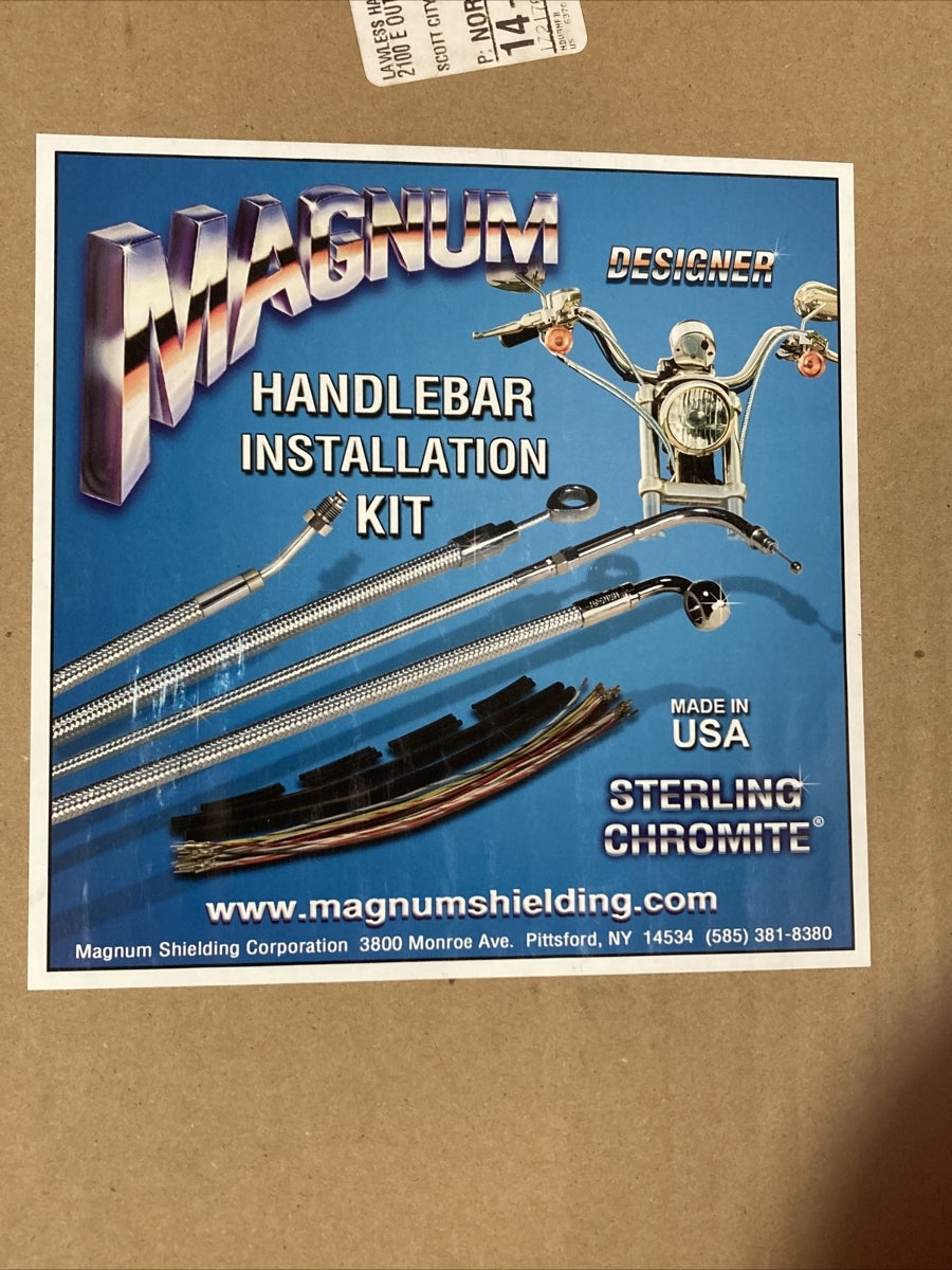 NEW GENUINE DRAG 0662-0115 STERLING CHROMITE II DESIGNER HANDLEBAR INSTALL KIT