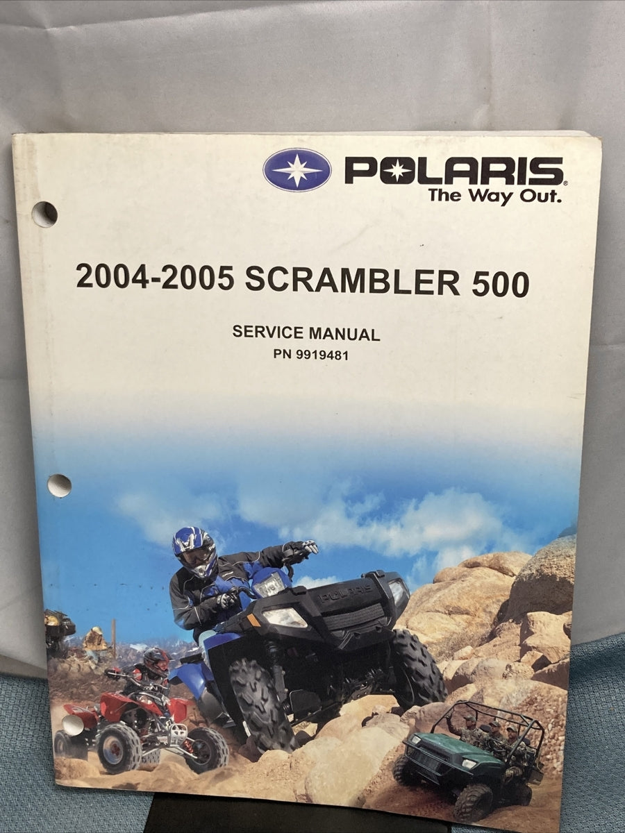 NEW GENUINE POLARIS 9919481 SCRAMBLER 500 SERVICE MANUAL 2004-2005