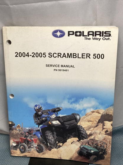 NEW GENUINE POLARIS 9919481 SCRAMBLER 500 SERVICE MANUAL 2004-2005