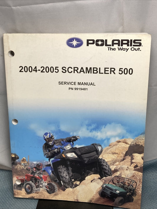 NEW GENUINE POLARIS 9919481 SCRAMBLER 500 SERVICE MANUAL 2004-2005