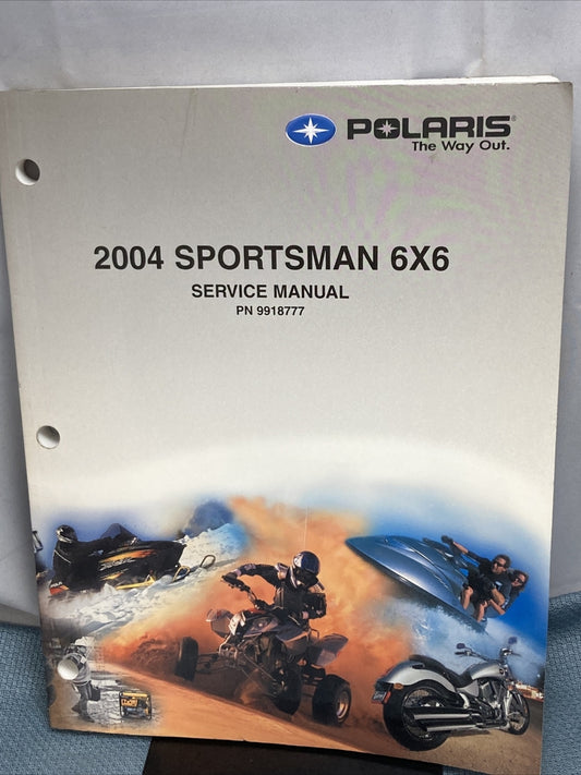 NEW GENUINE POLARIS 9918777 SPORTSMAN 6X6 SERVICE MANUAL 2004