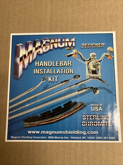 NEW MAGNUM 0662-0235/387872 STERLING CHROMITE II DESIGNER HANDLEBAR INSTALL KIT