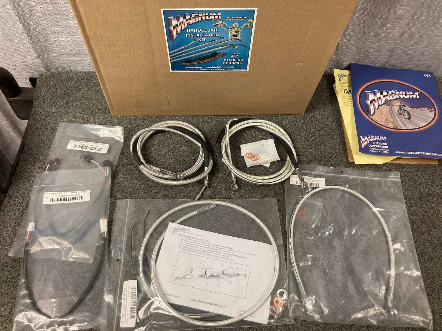 NEW MAGNUM 0662-0235/387872 STERLING CHROMITE II DESIGNER HANDLEBAR INSTALL KIT