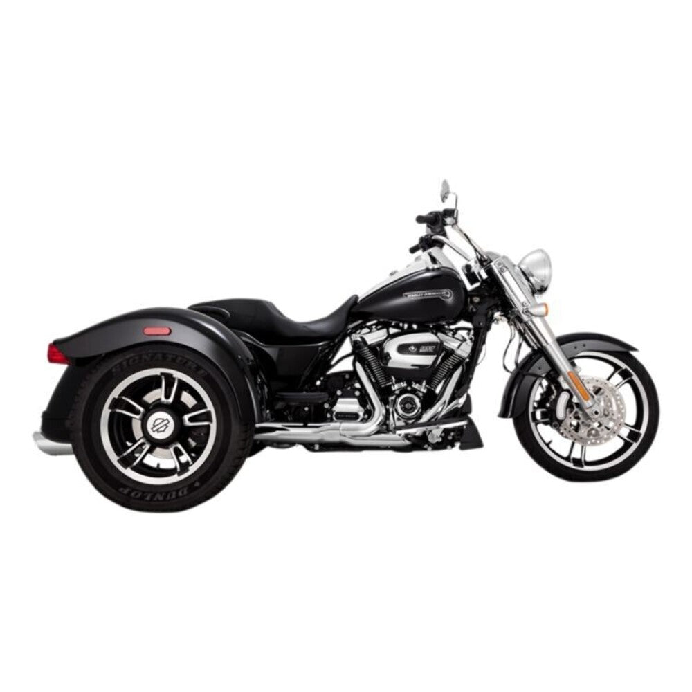 NEW VANCE AND HINES 16796/1801-1232 4" ROUND TWIN SLASH SLIP-ON MUFFLERS 2017-23