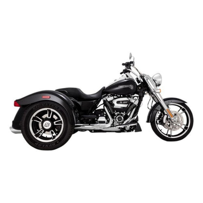 NEW VANCE AND HINES 16796/1801-1232 4" ROUND TWIN SLASH SLIP-ON MUFFLERS 2017-23